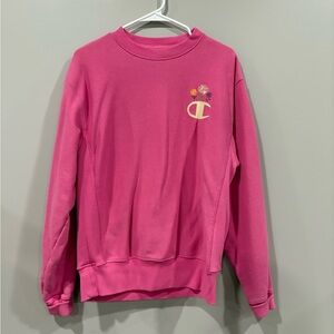 Brand- Champion
Size- Medium 
Color- Hot pink